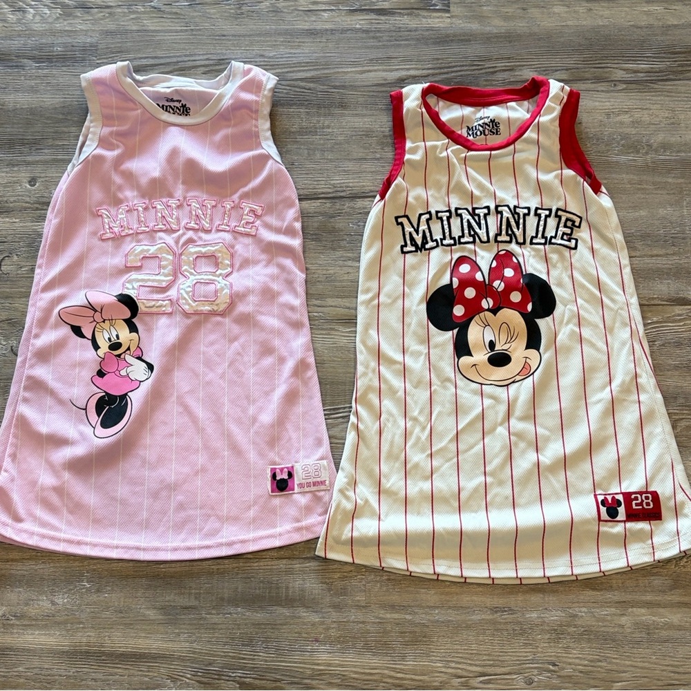 Disney Minnie Mouse Athletic Jersey Tank Dress Set